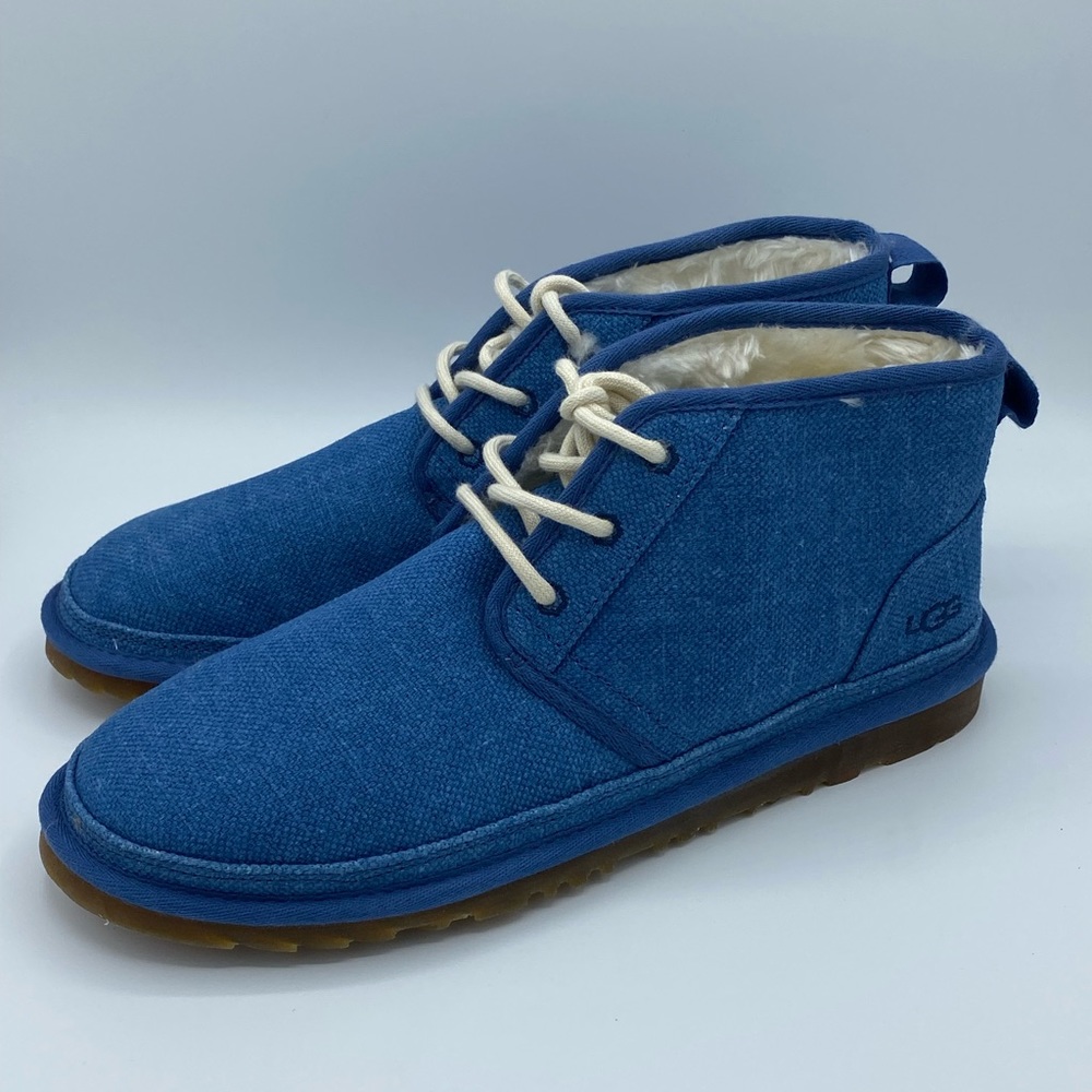 UGG NEUMEL NATURAL INDIGO MEN'S ANKLE CHUKKA LACE UP MEN'S BOOTS US SIZE 11
